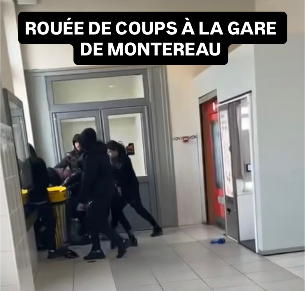 ROUÉE DE COUPS À LA GARE DE MONTEREAU